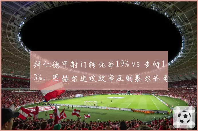 拜仁德甲射门转化率19% vs 多特13%，图赫尔进攻效率压制泰尔齐奇